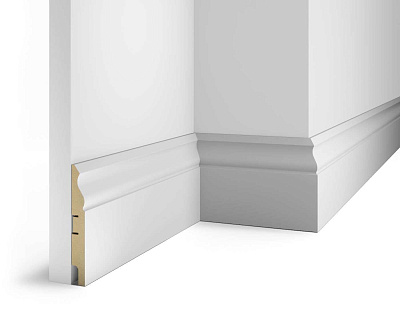Плинтус AP21, 125X16X2400 с пазом, Напольные плинтусы, Cosca Плинтус AP21, 125X16X2400 с пазом, Напольные плинтусы, Cosca