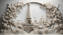 3D фотообои с имитацией под лепнину Design Studio 3D Bas-relief AG-BR-001